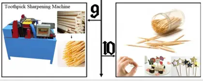Bamboo and Wood Toothpick Making Machine - Easy Operation Toothpick Maker
