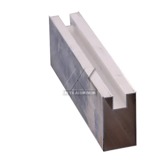 Slotted Groove Extruded Aluminum Profile for Greenhouse Glass Roof Frames