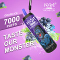 R＆Mモンスター7000パフ使い捨ての蒸気込みポッドデバイス