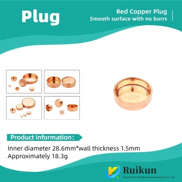 Tapas de extremo de cobre de alta resistencia para uso industrial