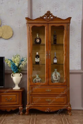 Italian furniture cabinets with drawers modern glass display cabinet