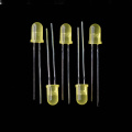 5mm Flicker Yellow LED Pale Diffused Candle Blinking