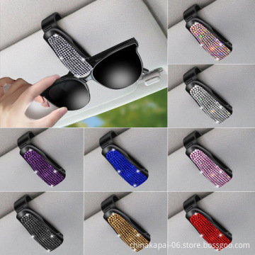 Creative Auto Sun Visor Glasses Holder: Multifunctional Sunglasses Clip with Card Holde