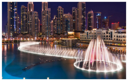 LED fountain light for square fountain