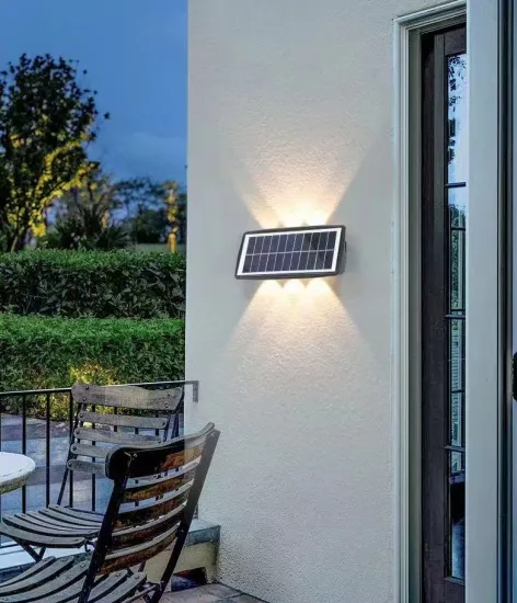 Waterproof Solar Wall Light for Outdoor Garden and Courtyard Decoration