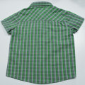 High Quality Boys Mint Check Shirts with Print