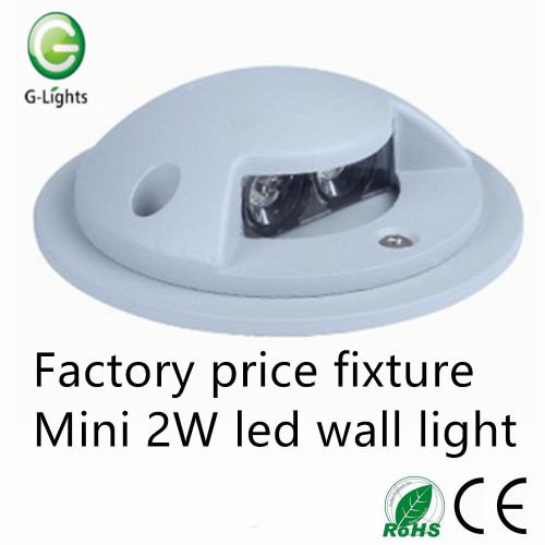 Preço de fábrica mini 2W luz de parede conduzida