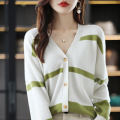 Women's Korean version all wool knitted cardigan