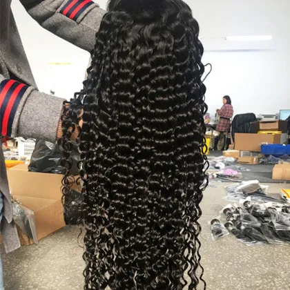 Unprocessed Vietnamese Raw Hair Wigs Human Hair Lace Front Vietnamese Super Double Drawn Vietnamese Hair Lace Frontal Wig