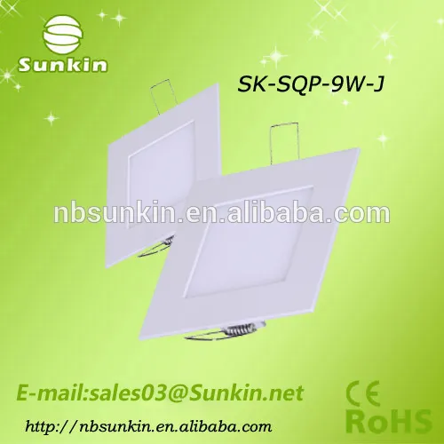 9W NingBo supply high quality low price led panel light with 2 years warranty