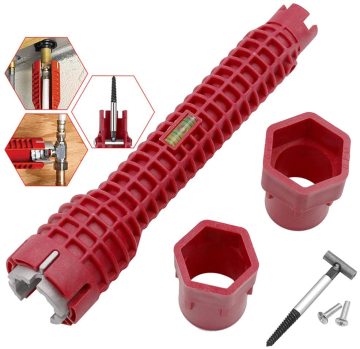Leelongs Multi-Function Anti-Slip Faucet Socket Wrench for Sink Installation