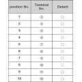 Interruptor de modo con 10 posiciones