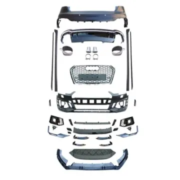 Front Bumper Grille Body Kit for Audi A4 S4 to RS4 B9 (2017-2020)