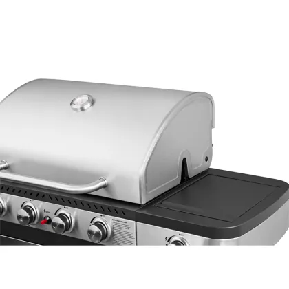 Luxury Outdoor Garden Gas Barbecue Rack Family Party Smokeless Trolley Barbecue Rack