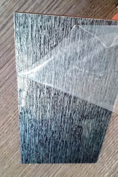 0.45mm pvc film faced mdf with uv coating on surface for kitchen cabinet