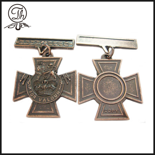 Antique finish medals gold to honor