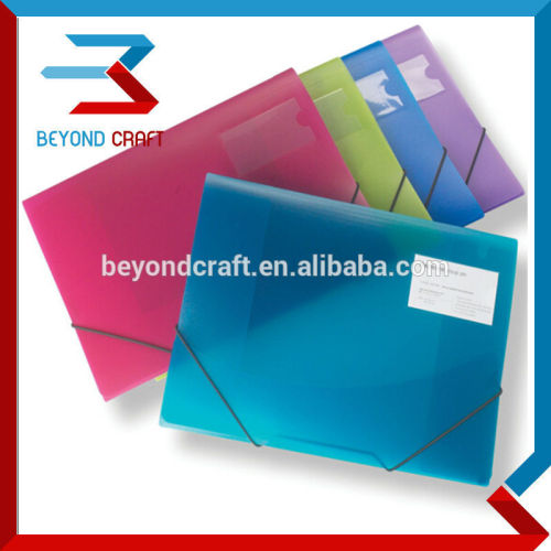A4 A5 stationery folder pp plastic elastic folder