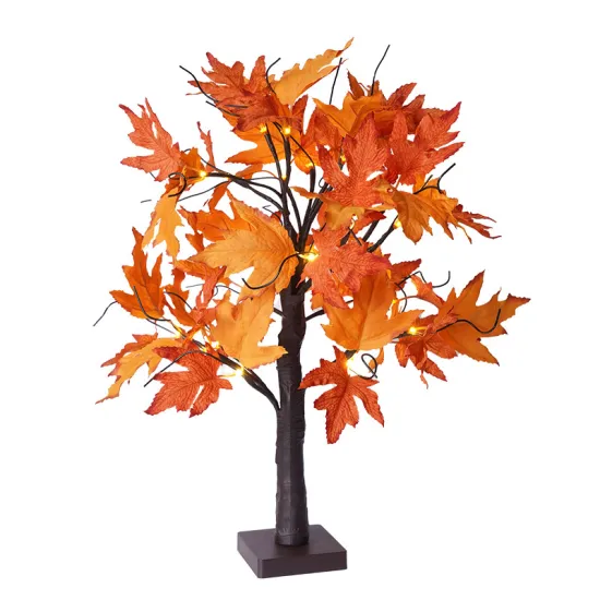 GOLDMORE2 LED Maple Leaf Lights for Thanksgiving and Christmas Decorations