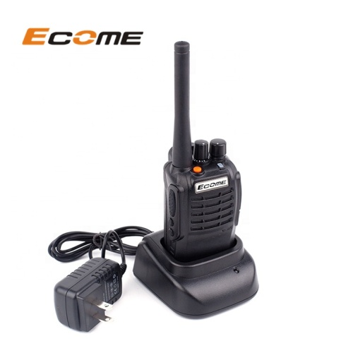 ECOME ET-518 Rugged recargable pequeña radio de dos vías 5 km de largo alcance inalámbrico walkie talkie