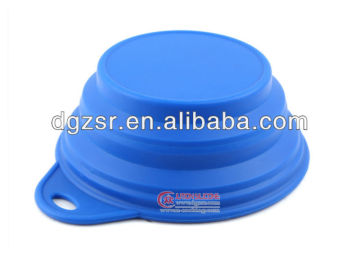 Customized Logo Foldable Silicone Dog Bowl