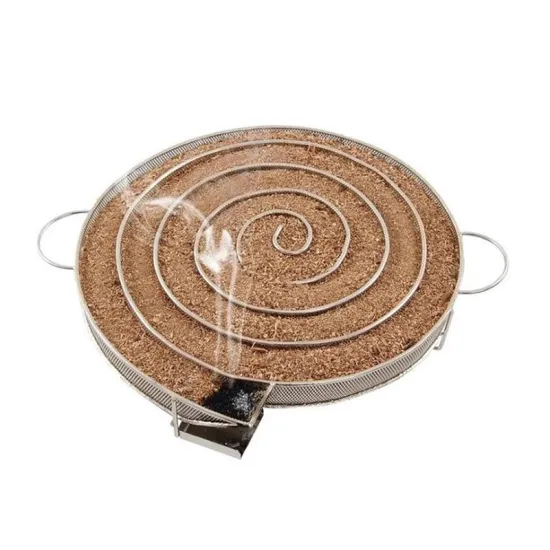 Round Cold Smoke Generator: 304 Stainless Steel Smoker Pellet Basket for BBQ Grills (Gas or Charcoal)