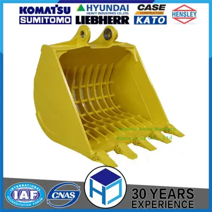 Excavator attachment of heavy excavator bucket