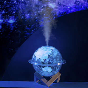 Kreativer Planet Lichtbefeuchter mit Mond -LED -Nachtlicht