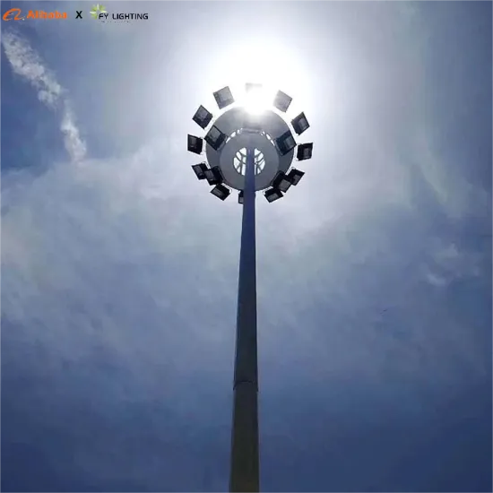 Customizable High Mast Lighting Poles for Gardens, Streets, and Squares - Round/Aluminium/Galvanized Steel