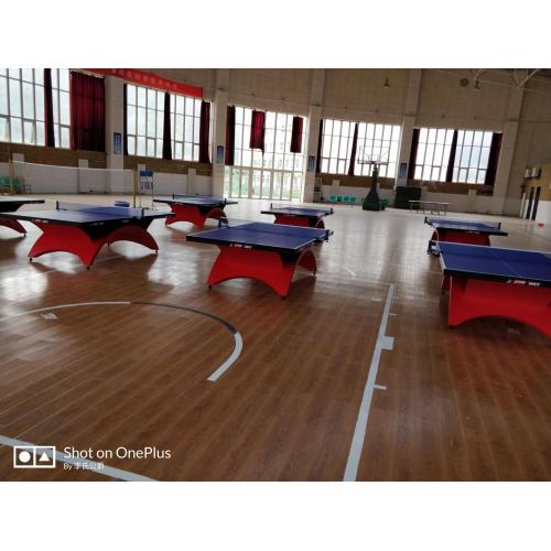Tapete esportivo de PVC para tênis de mesa aprovado pela ITTF