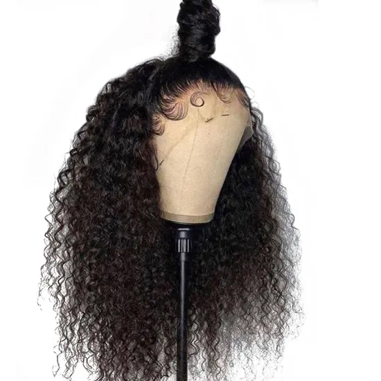 Cheap Afro Kinky Curly Glueless Lace Frontal Wig Raw Peruvian Natural Virgin Human Hair Hd Full Lace Front Wig For Black Women