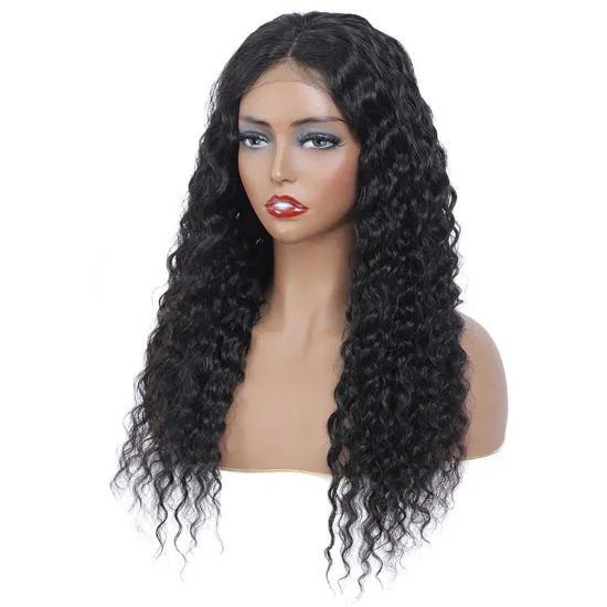 4X4 Swiss Lace Front Human Hair Wig Wet And Wavy 26 28 30 Inch Brazilian Water Wave Hair Lace Front Closure Wigs Ready To Ship
