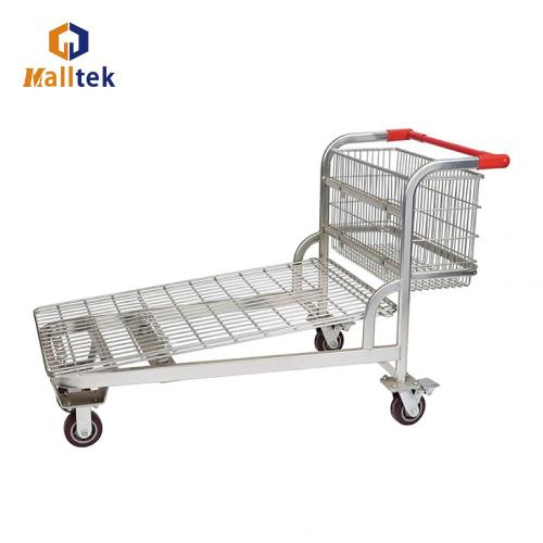 Warehouse Logistics Metal Platform Hand Trolley