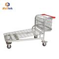 Warehouse Platform Trolley Standard Warehouse Cart Storage Heavy Duty Trolley Supplier