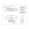 2,0x2,0 mm Dual Row Box Huvud SMT180 ° H = 4,8 Lägg till bostäder