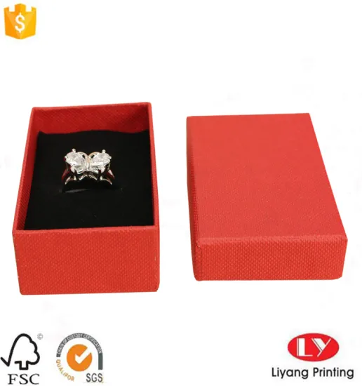 Custom ring jewelry paper packaging gift box