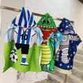 Innovative cartoon printed microfiber children towel