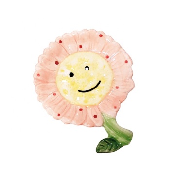 Ceramic Flower Soap Box - Creative Cartoon Bathroom Decoration