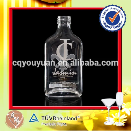 Screw Top Empty Cognac Glass Bottle 200ML Glass 200 ML Bottle