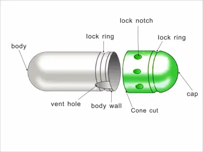 health care use gelatin clear empty capsules shell medicine grade