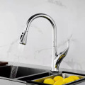 New Style Stainless Steel Kitchen Taps Brushed Hot And Cold Mixed Kitchen Touch Sink Faucet