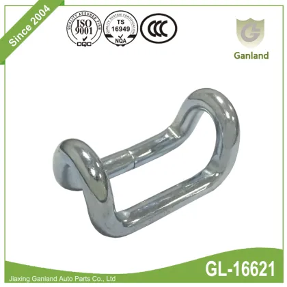 Steel Closed Wire Rave Hook For Cargo Strap