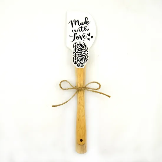 Factory Direct 2-Piece Silicone Spatula Set for Kitchen Cooking and Baking Supplies