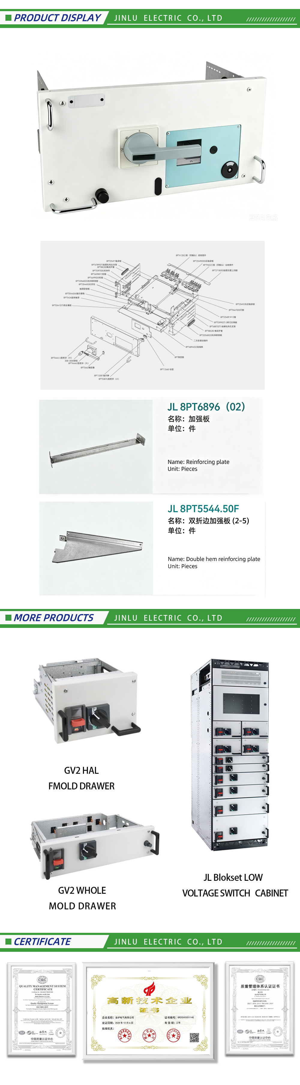 Reinforcing plate-x