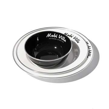 Mobi Garden cắm trại Tấm bát men cho đồ ăn ngoài trời