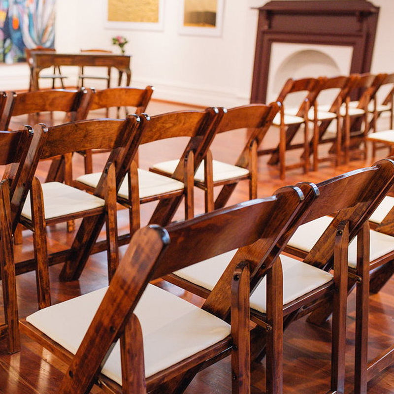 wood wedding chair