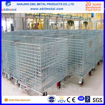 ISO& CE Certificate stackable storage wire mesh container