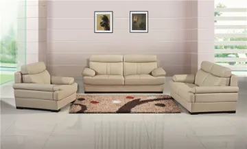 Home furniture sectional genuine leather sofa set