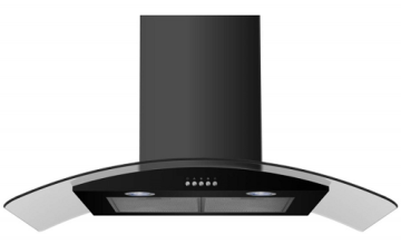 90cm Curved Push Button Chimney Cooker Hood