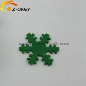 Snowflake shape cute felt decorations