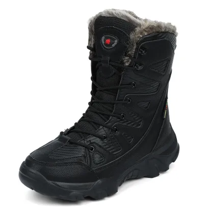 Men's Winter High Top Cotton Boots Snow Outdoor Boots